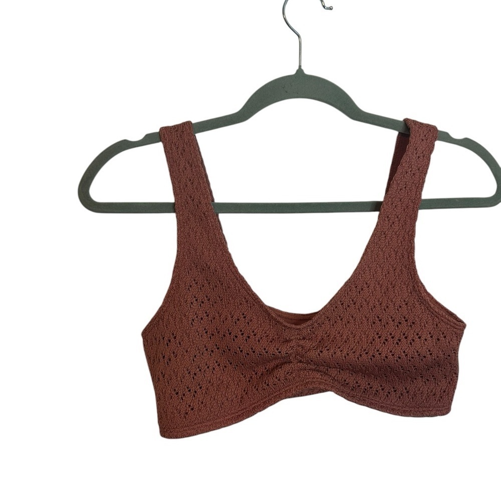 Hollister Swim Mauve Crochet Bikini Top Women’s Size Small